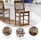 Flash Furniture Stool, Hercules, Walnut Wood XU-DG-W0006BAR-WAL-GG - alternate 4